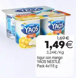 Plenus Supermercados yaos logur con mango oferta