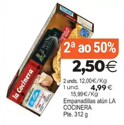 Plenus Supermercados La Cocinera empanadillas atún oferta