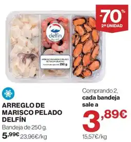 Hipercor Delfín arreglo de marisco pelado oferta