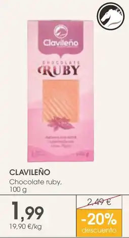 Supermercados Plaza Clavileño chocolate ruby oferta