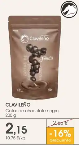 Supermercados Plaza Clavileño gotas de chocolate negro oferta