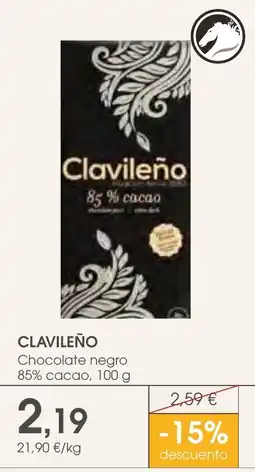 Supermercados Plaza Clavileño chocolate negro oferta
