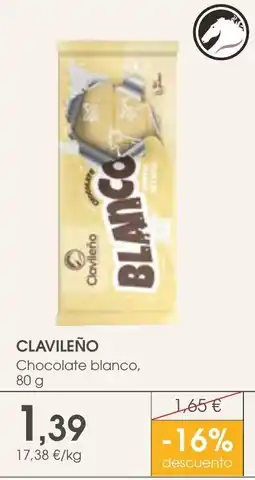 Supermercados Plaza Clavileño chocolate blanco oferta