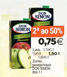 Plenus Supermercados Don Simon zumes pexego/mazá oferta