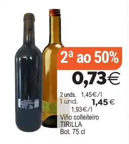 Plenus Supermercados Tirilla viño colleiteiro oferta