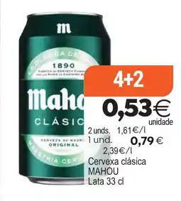 Plenus Supermercados Mahou clásica oferta