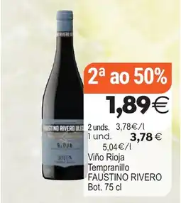 Plenus Supermercados Faustino rivero viño rioja tempranillo oferta