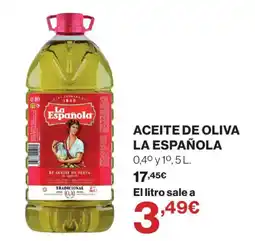Hipercor La Española aceite de oliva oferta