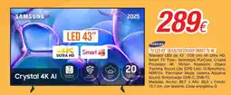 Expert Samsung tv led 43" ue43u7022fckxxh smart tv 4k oferta