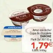 SPAR Danone - arroz con leche/ copa de chocolate oferta
