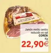 SPAR Coren - jamón medio centro reducido en sal oferta
