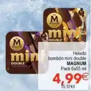 SPAR Magnum - helado bombon mini double oferta