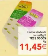 SPAR Tres oscos - queso sandwich normallight oferta