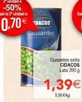 SPAR Cidacos - guisantes extra oferta