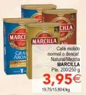 SPAR Marcilla - cafe molido normal o descaf. natural/mezcla oferta