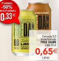 SPAR Free damm - cerveza 0,0 limon/tostada oferta