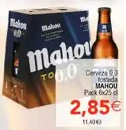 SPAR Mahou - cerveza 0,0 tostada oferta