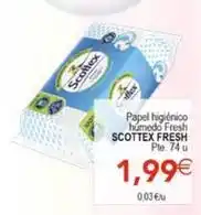 SPAR Scottex - papel higiénico humedo fresh fresh oferta
