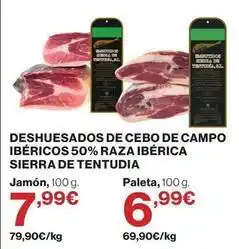 Supercor Sierra de tentudia - deshuesados de cebo de campo ibéricos 50% raza ibérica oferta