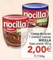 SPAR Nocilla - crema de cacao crema/2 cremas oferta