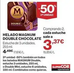 Supercor Nestlé - helado magnum double chocolate oferta