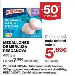 Supercor Pescanova - medallones de filetes de merluza oferta