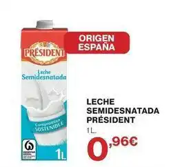 Supercor Président - leche semidesnatada oferta
