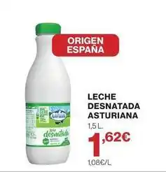 Supercor La asturiana - leche desnatada oferta