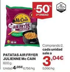 Supercor Mccain - patatas air fryer julienne oferta