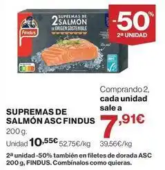 Supercor Findus - supremas de salmon asc oferta