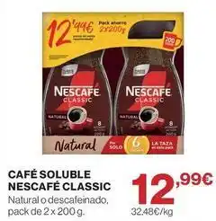 Supercor Nescafé - cafe soluble classic oferta