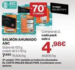 Supercor Salmón ahumado oferta