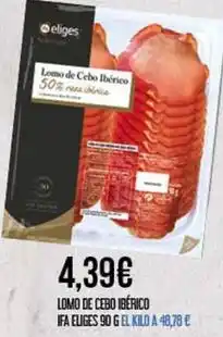 Claudio Eliges - lomo de cebo iberico oferta