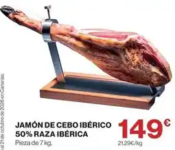 Supercor Jamón de cebo ibérico 50% raza ibérica oferta
