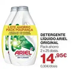 Supercor Ariel - detergente liquido original oferta