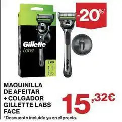 Supercor Gillette - maquinilla de afeitar + colgador labs oferta