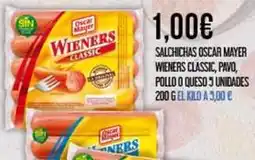Claudio Wieners - salchichas oscar mayer classic, pavo, pollo o queso oferta