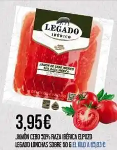 Claudio Jamón cebo 50% raza ibérica elpozo oferta