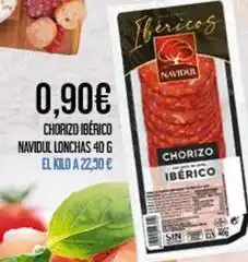 Claudio Navidul - chorizo iberico lonchas oferta
