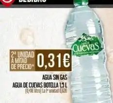 Claudio Agua de cuevas - agua sin gas oferta