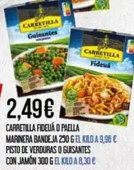 Claudio Carretilla - fideua o paella marinera bandeja oferta