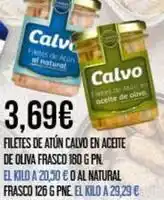 Claudio Calvo - filetes de atun en aceite de oliva frasco oferta