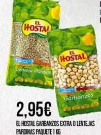 Claudio El hostal - garbanzos extra o lentejas pardinas paquete oferta