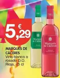 CashDiplo Marqués de cáceres - vino blanco o rosado d.o. rioja oferta