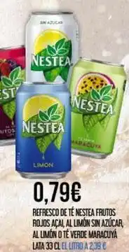 Claudio Nestea - refresco de frutos rojos aça al limón sin azúcar, al limón o te verde maracuya oferta