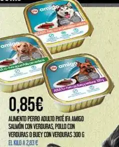 Claudio Amigo - alimento perro adulto pate ifa oferta