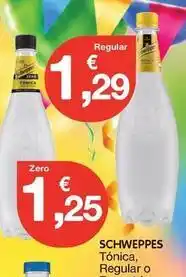 CashDiplo Schweppes - tónica, regular o oferta