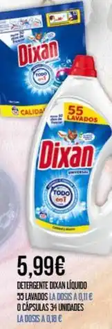 Claudio Dixan - detergente liquido 50 lavados oferta