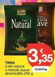 CashDiplo Tirma - cafe natural o mezcla suave almohadilla oferta
