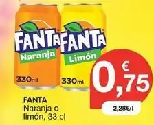 CashDiplo Fanta - naranja o limón oferta